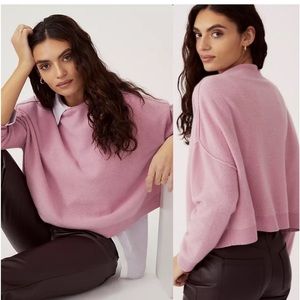 Anthropology alani cashmere sweater in mauve